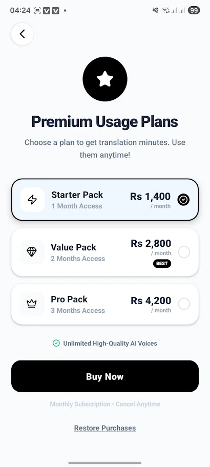 Premium Plans